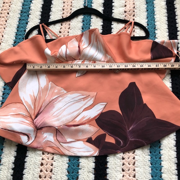 Keepsake Bitter Sweet Crop Top PEACH FLORAL - Picture 8 of 8